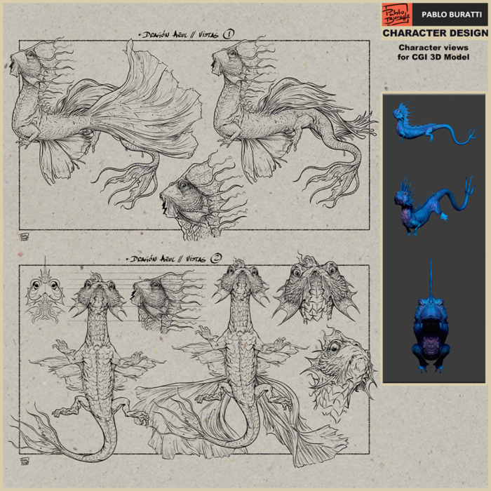 Character-Design_Dragón-Azul_5